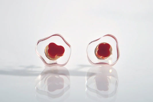 fructus ピアス red a00222