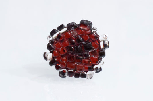 anemone ブローチ M red a00205