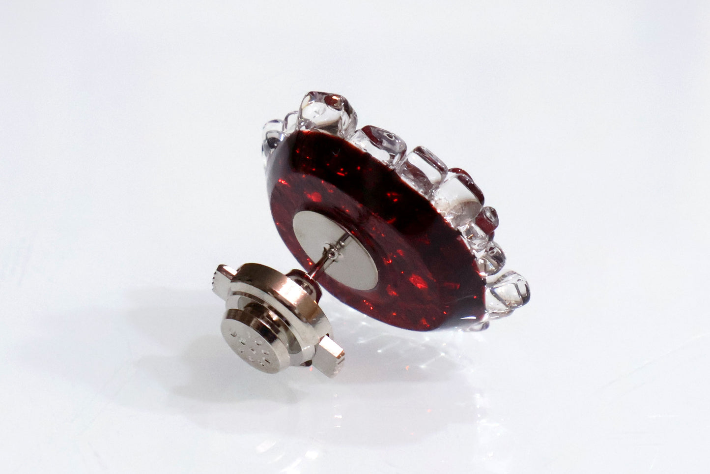 anemone ブローチ M red a00205