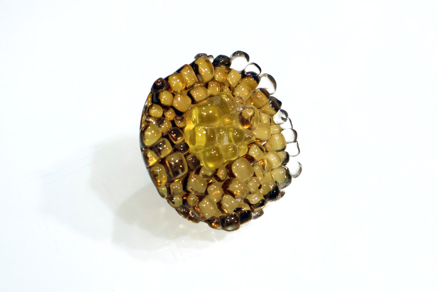 anemone ブローチ L yellow a00206