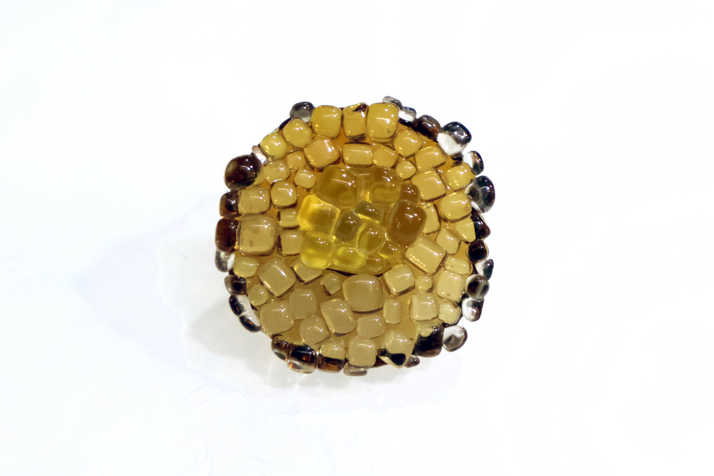 anemone ブローチ L yellow a00206