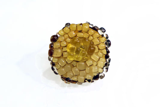 anemone ブローチ L yellow a00206