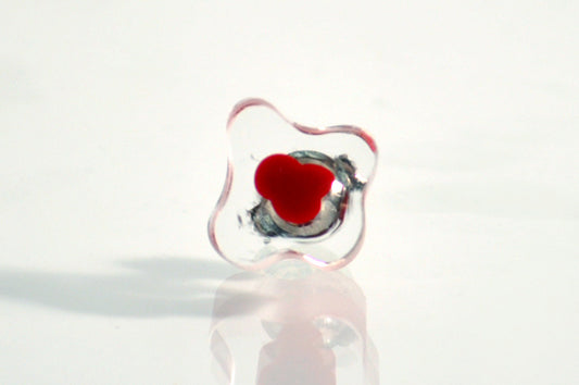 fructus ブローチ red L a00209