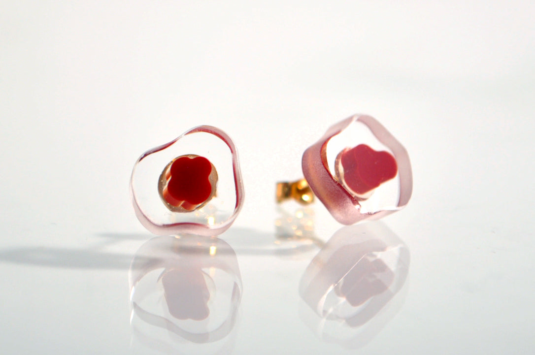 fructus ピアス red  a00222