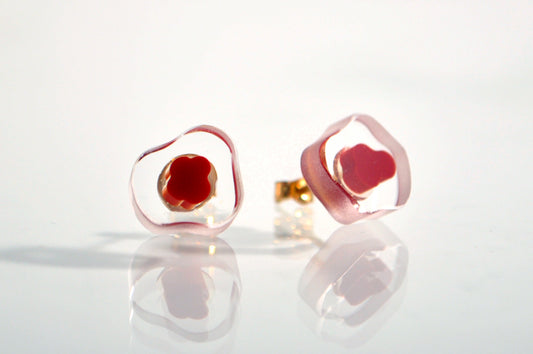 fructus ピアス red  a00222