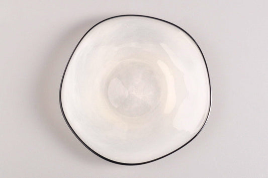 kasumi plate SS ivory 4289