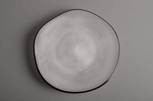 kasumi plate SS ivory 4542